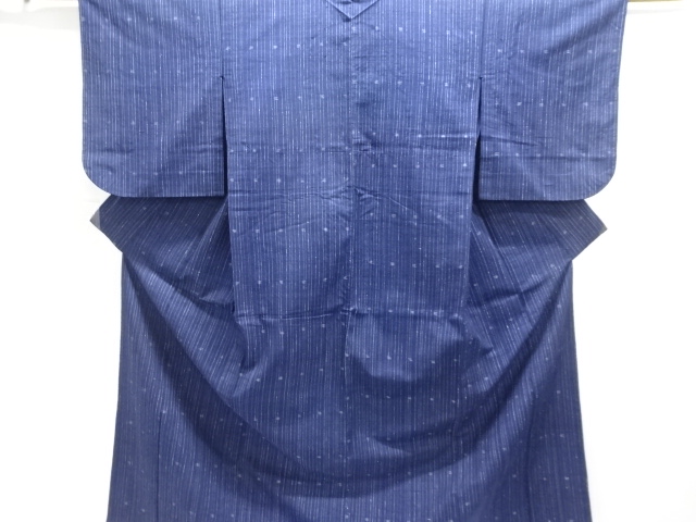 JAPANESE KIMONO / ANTIQUE STRIPED KIMONO / WOVEN- ABSTRACT PATTERNS (T